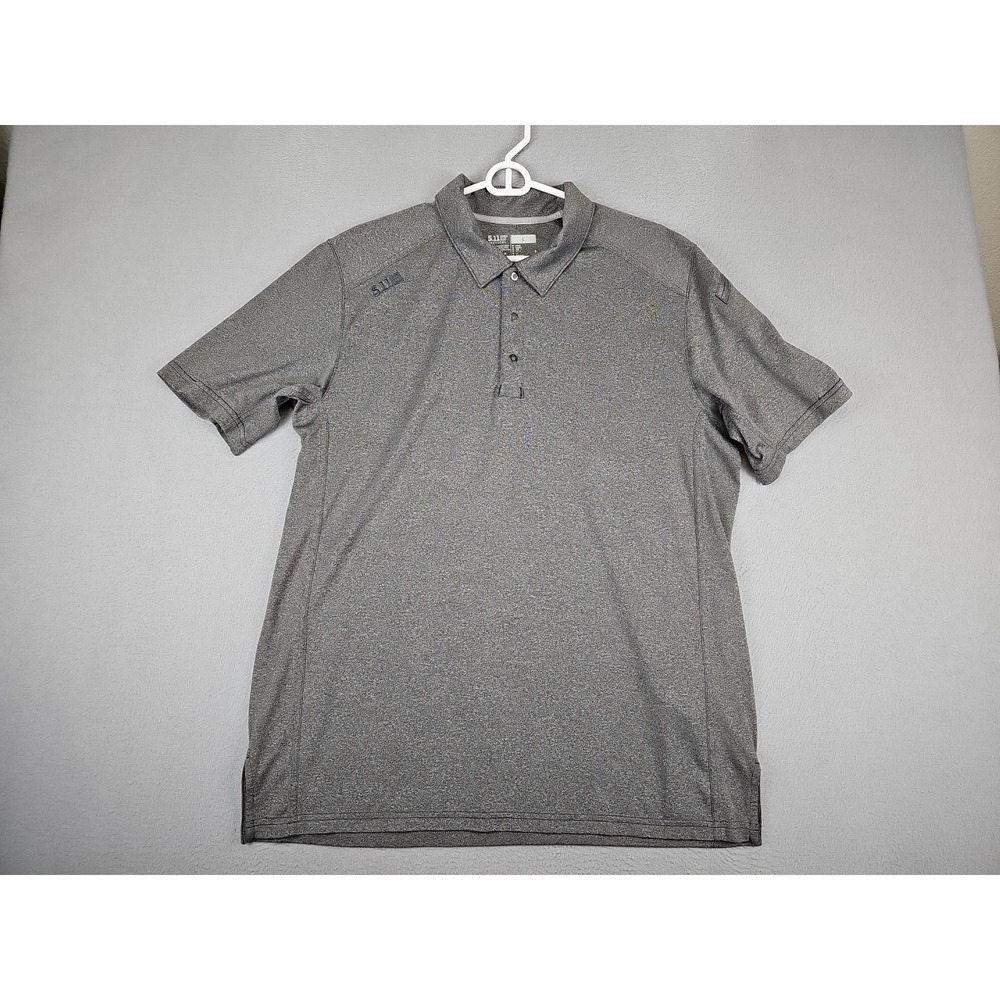 5.11 Tactical Paramount Short Sleeve Polo Shirts Men's Large Gray 41221